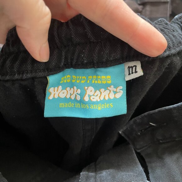 Work Pants - Black - Big Bud Press - Size Medium - Picture 8 of 9